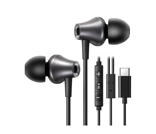 UGREEN Przewodowe słuchawki dokanałowe EP105 USB-C 1.2m czarne - 1501556 - zdjęcie 2